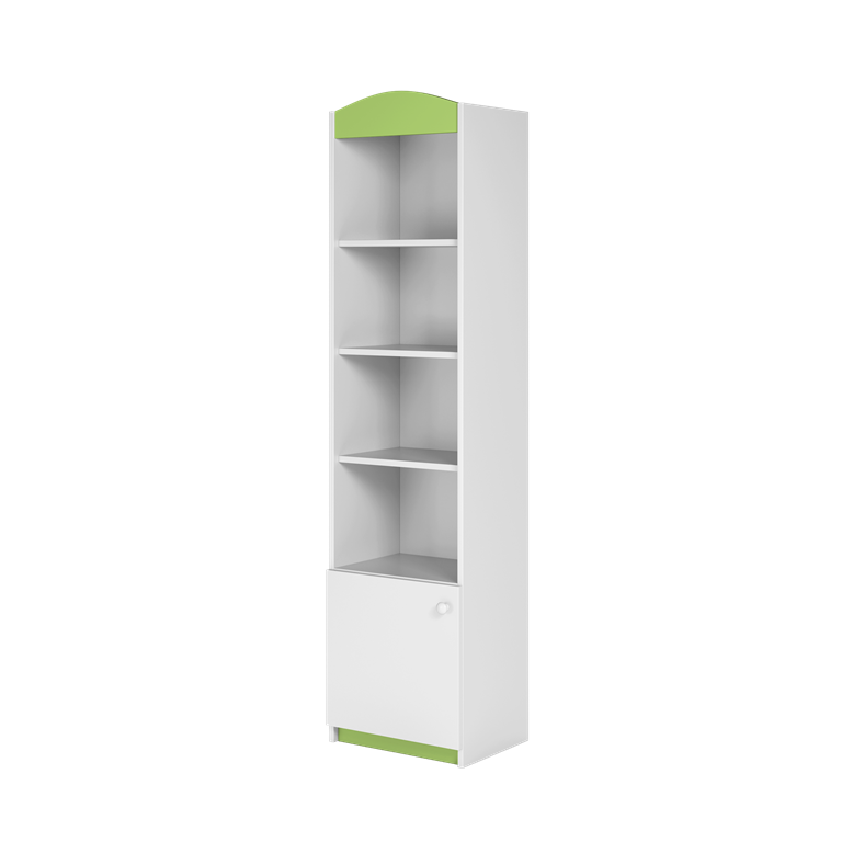 Bibliothèque enfant 1 porte, largeur 46 cm - vue 1