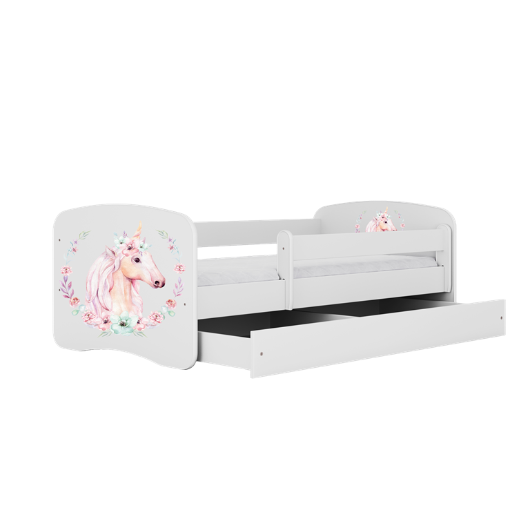 Lit enfant avec dessin et coloris au choix - Poney - vue 2