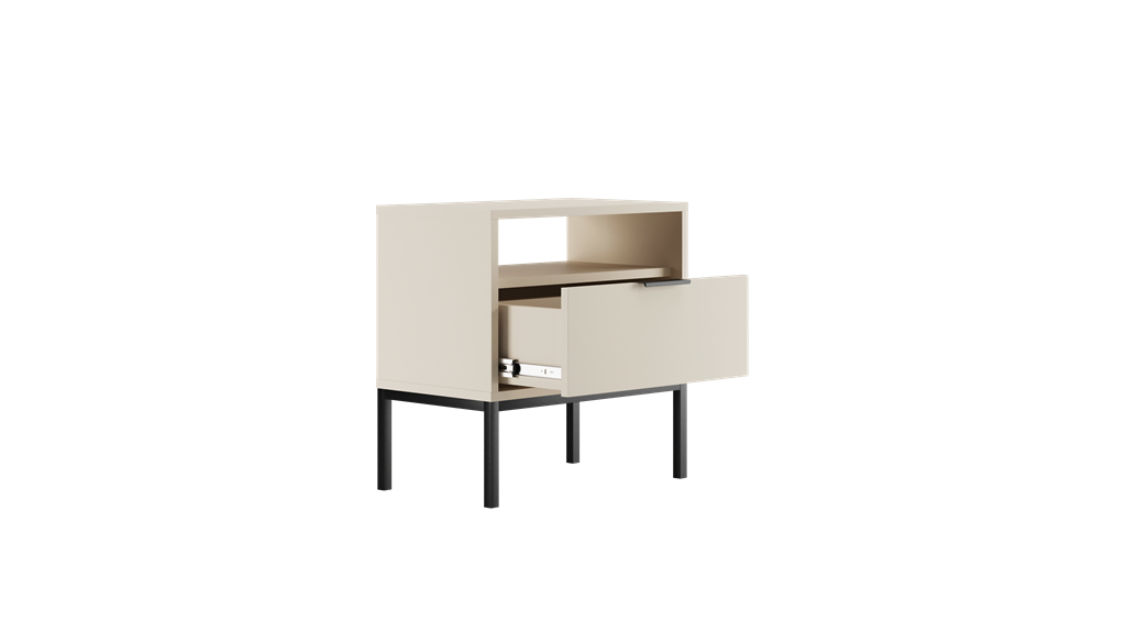 Table de chevet avec rangement - vue 4