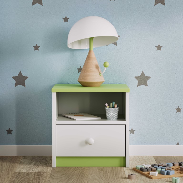 Table de chevet enfant avec tiroir et niche - vue 5