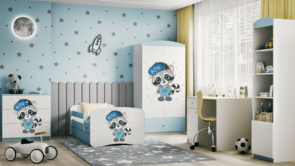 Lit enfant avec dessin et coloris au choix - Raton laveur - vue 7