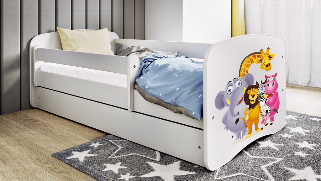 Lit enfant avec dessin et coloris au choix - Zoo - vue 7