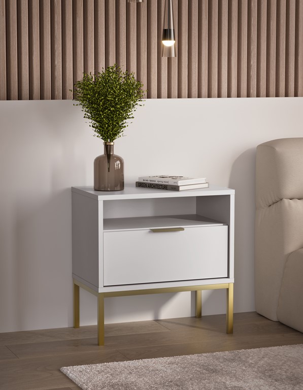 Table de chevet avec rangement - vue 4