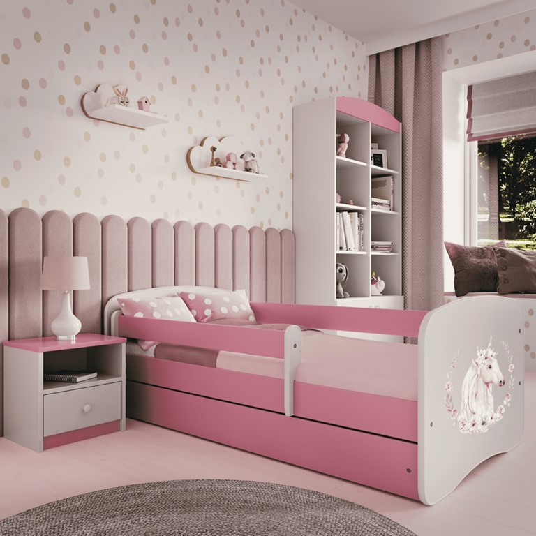 Lit enfant avec dessin et coloris au choix - Poney - vue 6