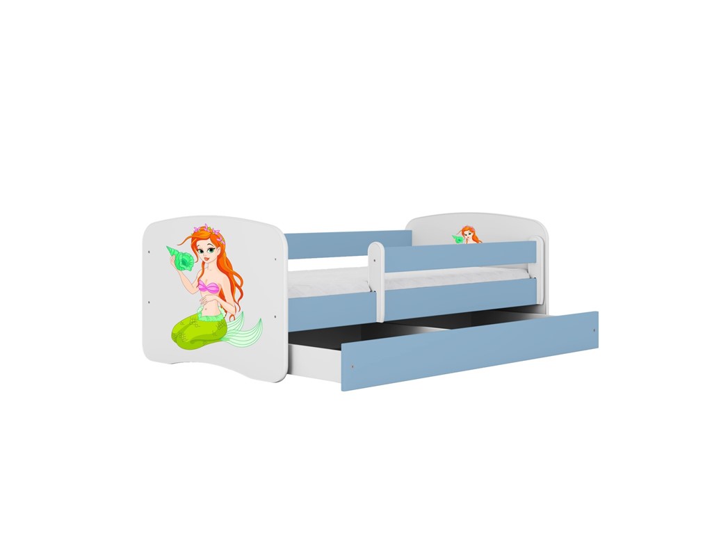 Lit enfant avec dessin et coloris au choix - Sirène - vue 3