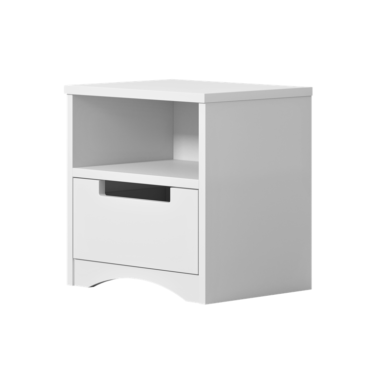 Table de chevet enfant avec porte et niche - vue 1