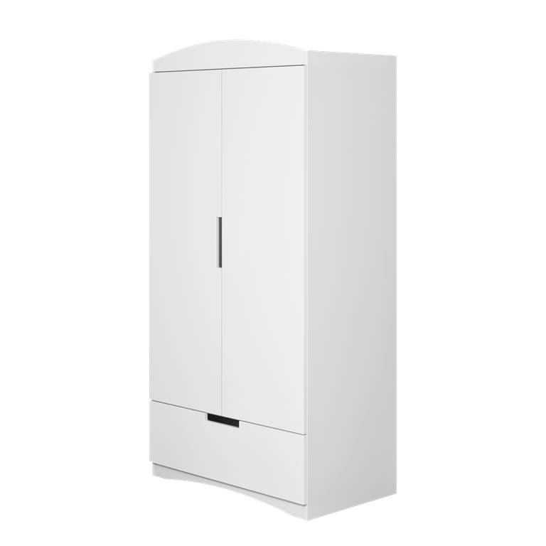Armoire enfant 2 portes et tiroir, largeur 90 cm - vue 1