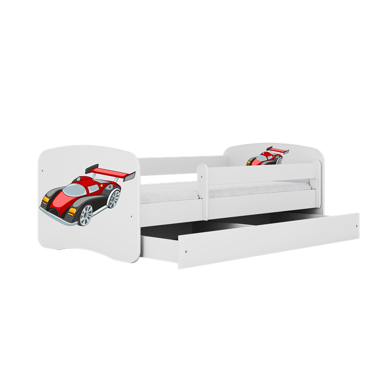 Lit enfant avec dessin et coloris au choix - Voiture de course - vue 3