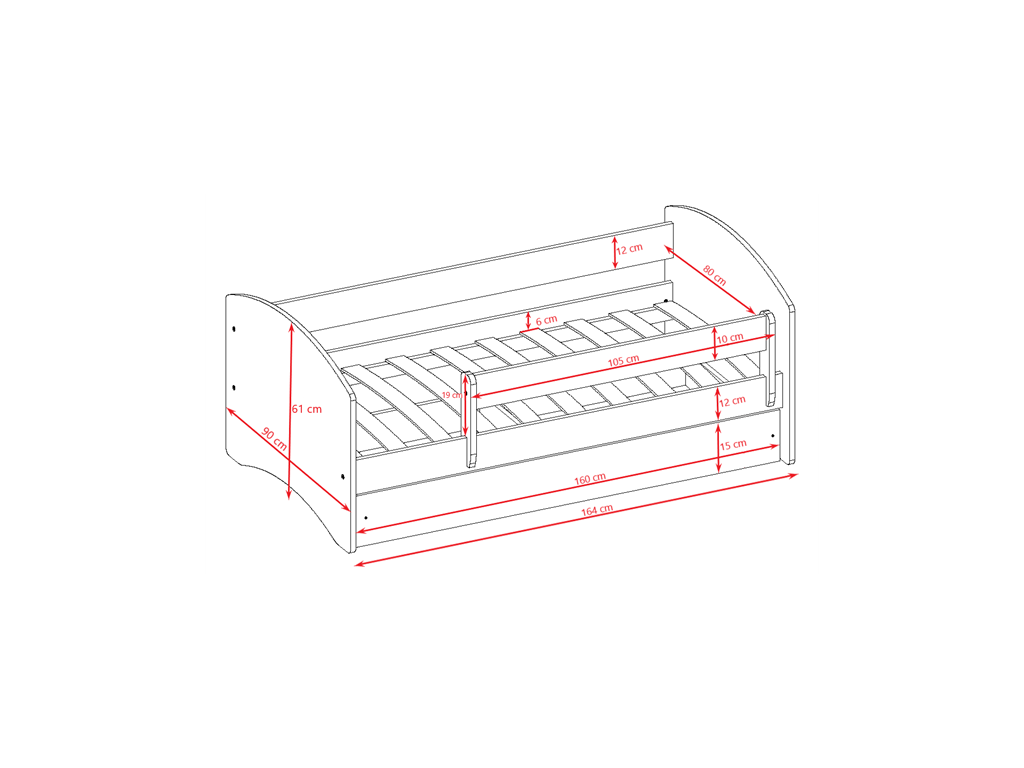 Lit enfant avec dessin et coloris au choix - Rêve - vue 5