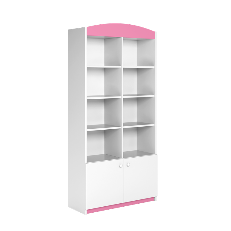 Bibliothèque enfant 2 portes, largeur 90 cm - vue 4
