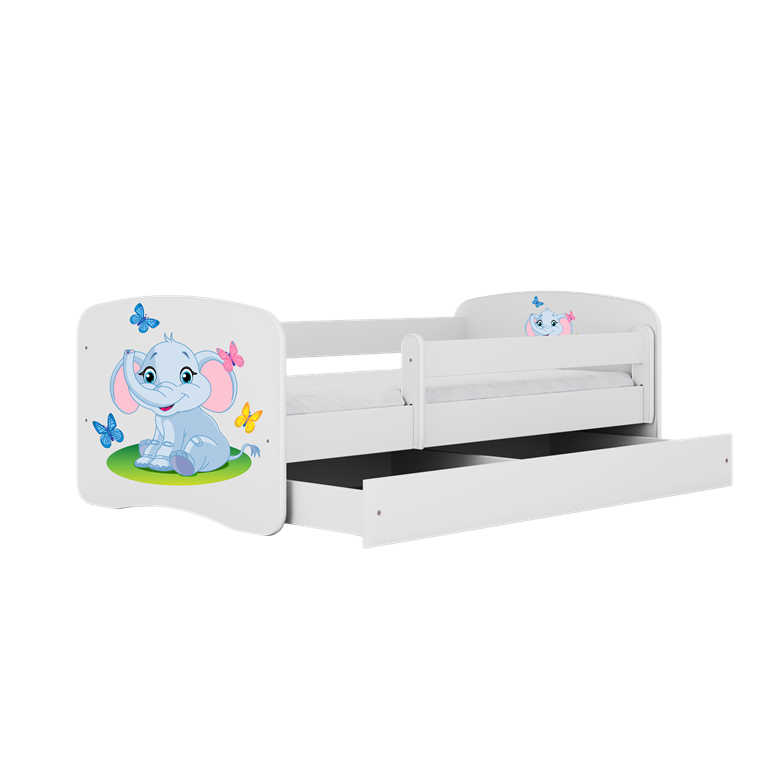 Lit enfant avec dessin et coloris au choix - Éléphant - vue 2