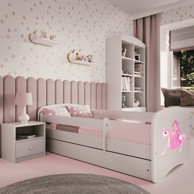 Lit enfant avec dessin et coloris au choix - Princesse à cheval - vue 7