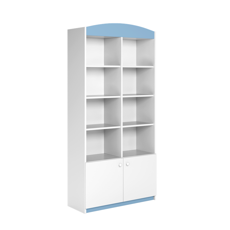 Bibliothèque enfant 2 portes, largeur 90 cm - vue 4