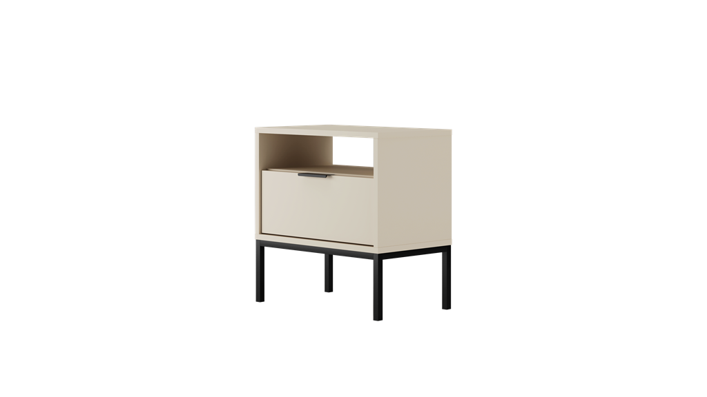 Table de chevet avec rangement - vue 1