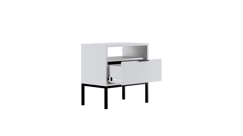 Table de chevet avec rangement - vue 4