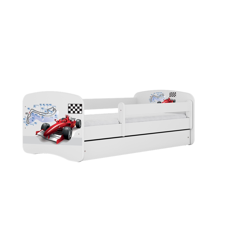 Lit enfant avec dessin et coloris au choix - Formule 1 - vue 2