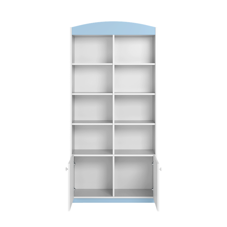 Bibliothèque enfant 2 portes, largeur 90 cm - vue 3