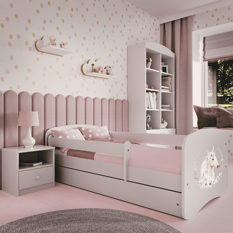 Lit enfant avec dessin et coloris au choix - Poney - vue 7