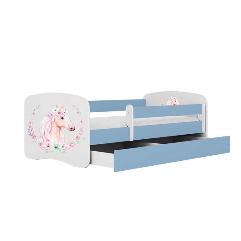 Lit enfant avec dessin et coloris au choix - Poney - vue 3