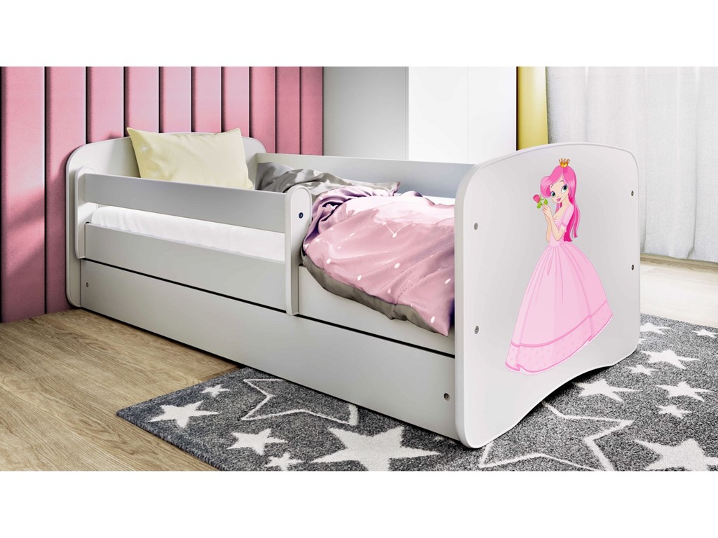 Lit enfant avec dessin et coloris au choix - Princesse - vue 3