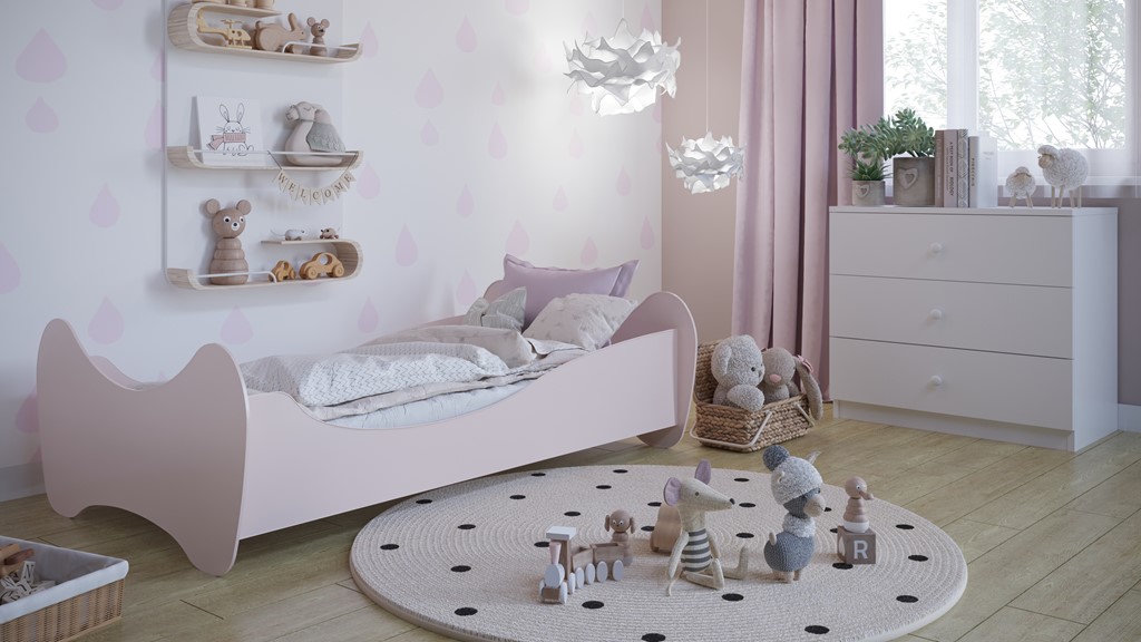 Lit enfant avec finitions douces au choix - vue 4