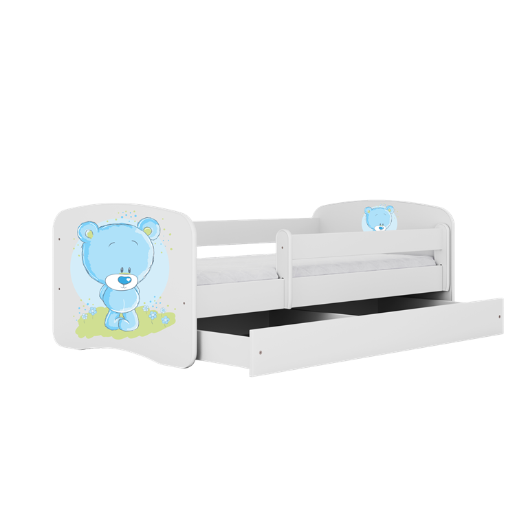 Lit enfant avec dessin et coloris au choix - Ourson bleu - vue 2