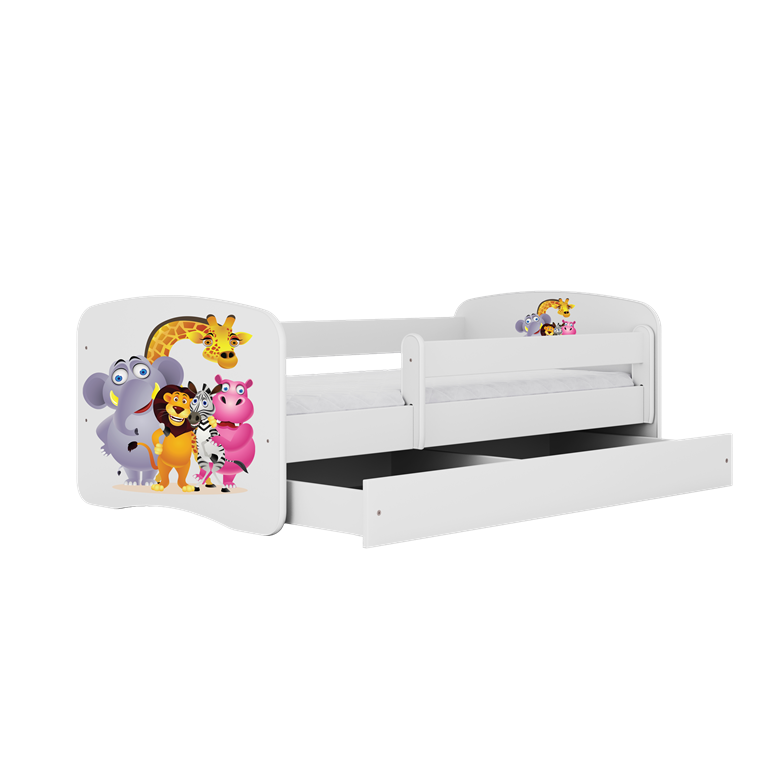 Lit enfant avec dessin et coloris au choix - Zoo - vue 2