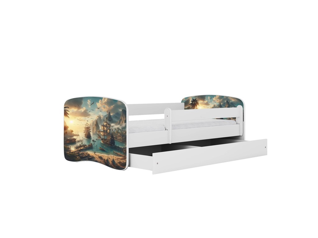 Lit enfant avec dessin et coloris au choix - Bateau - vue 3