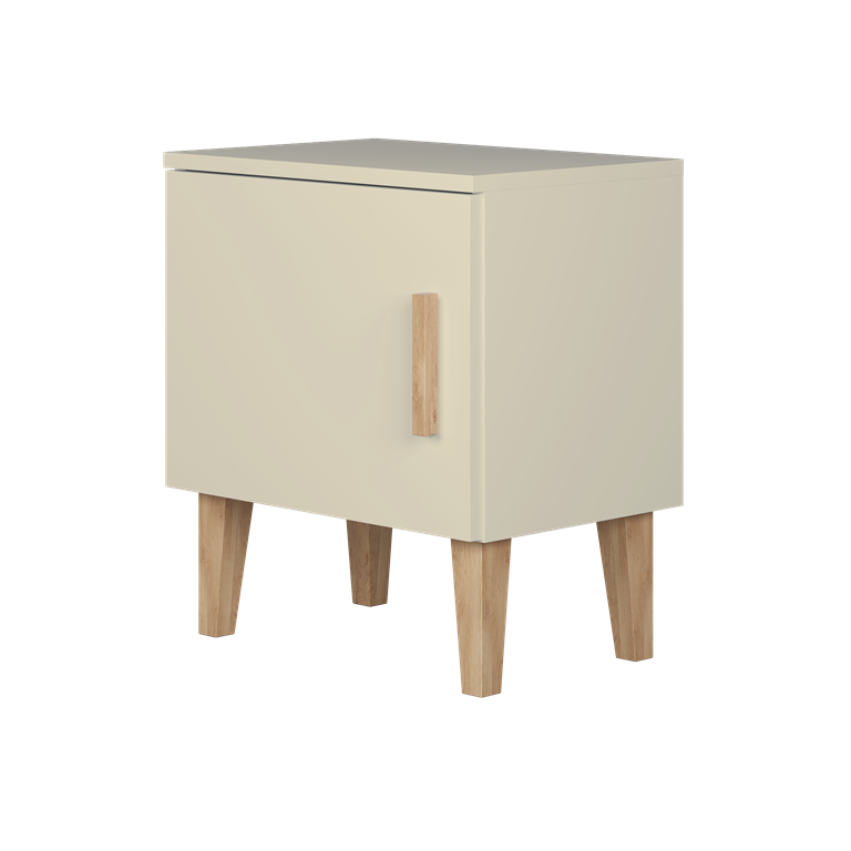 Table de chevet enfant sur pieds en bois - vue 1