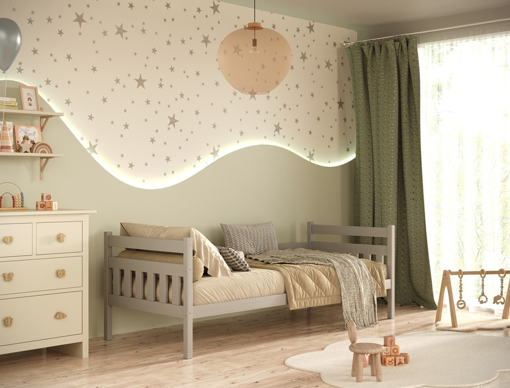 Lit enfant en pin à lattes, rangements ou couchage en option - vue 11