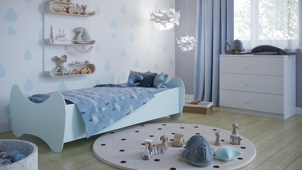 Lit enfant avec finitions douces au choix - vue 5