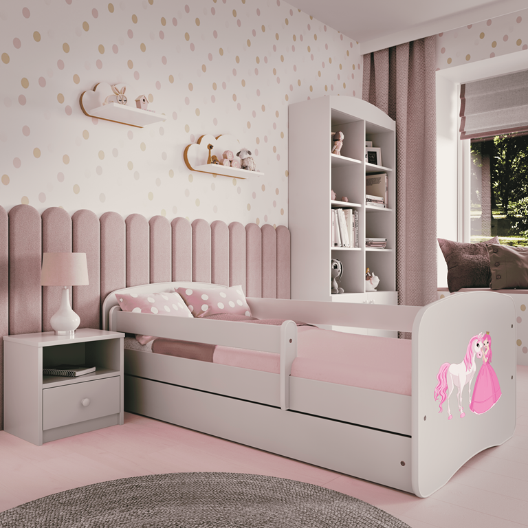 Lit enfant avec dessin et coloris au choix - Princesse et poney - vue 7