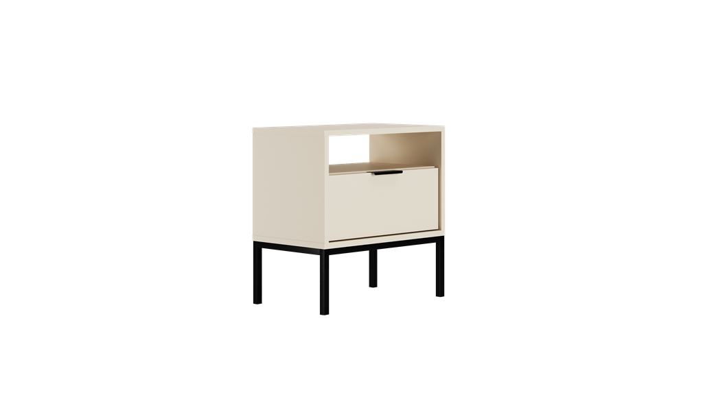 Table de chevet avec rangement - vue 3