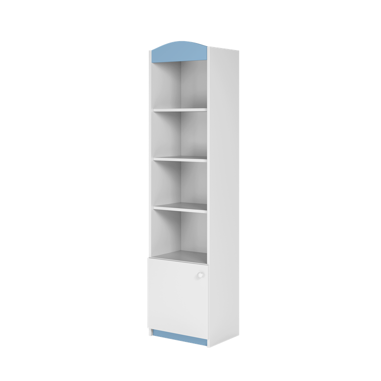 Bibliothèque enfant 1 porte, largeur 46 cm - vue 1