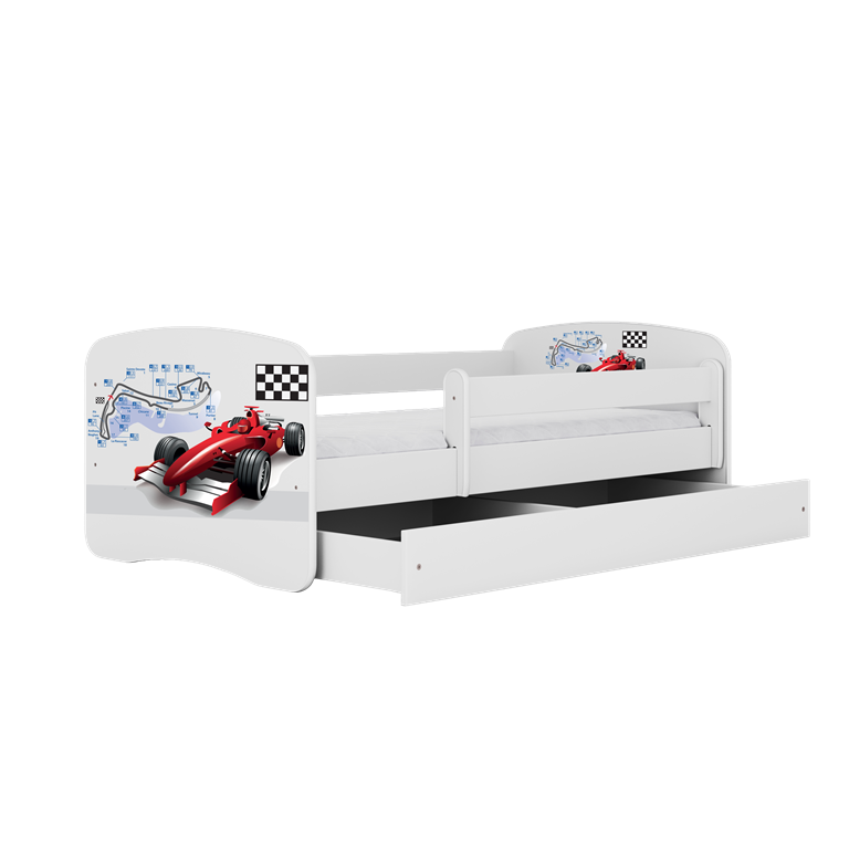 Lit enfant avec dessin et coloris au choix - Formule 1 - vue 6
