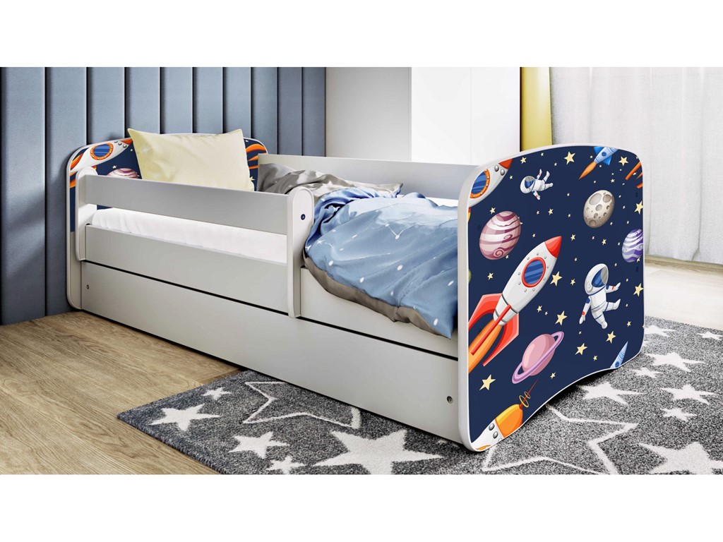 Lit enfant avec dessin et coloris au choix - Espace - vue 4