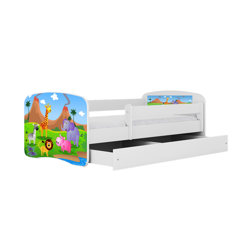 Lit enfant avec dessin et coloris au choix - Safari - vue 2