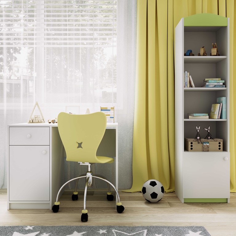 Bibliothèque enfant 1 porte, largeur 46 cm - vue 5