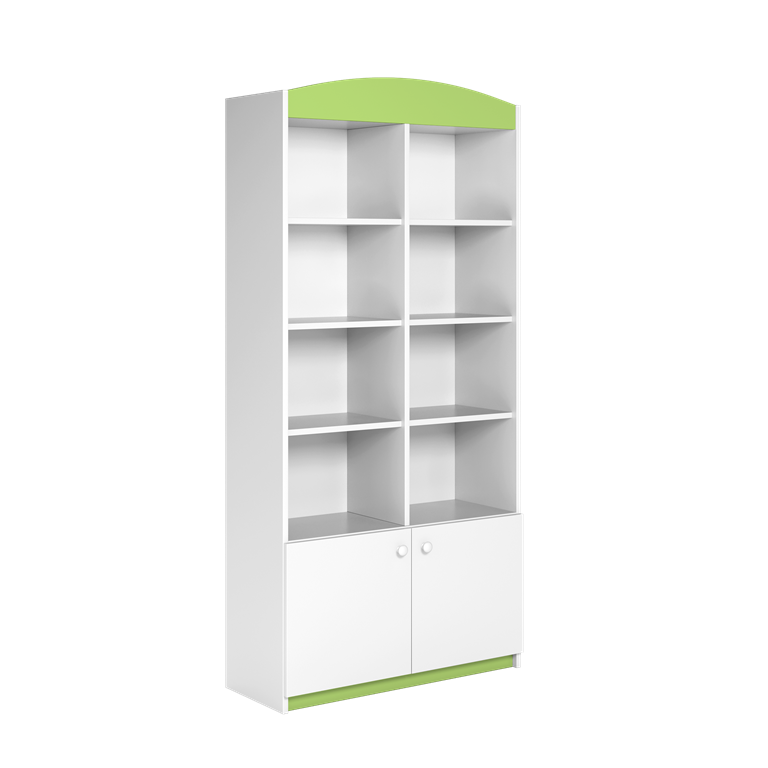 Bibliothèque enfant 2 portes, largeur 90 cm - vue 4