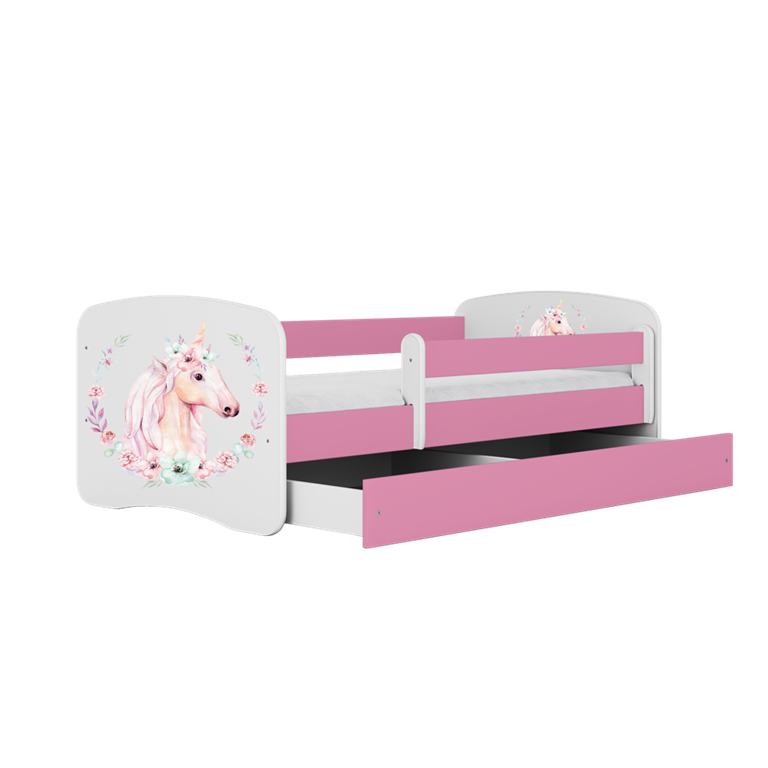 Lit enfant avec dessin et coloris au choix - Poney - vue 2