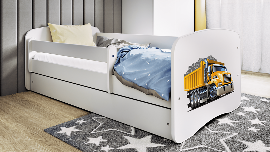 Lit enfant avec dessin et coloris au choix - Camion - vue 6