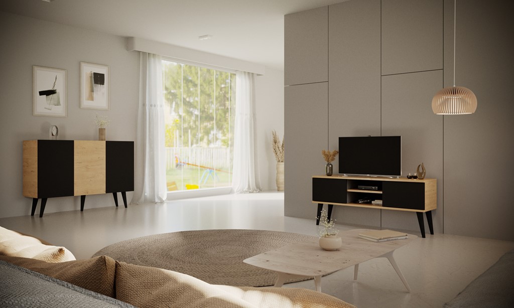 Meuble TV 120 ou 160 cm, finitions au choix - vue 7