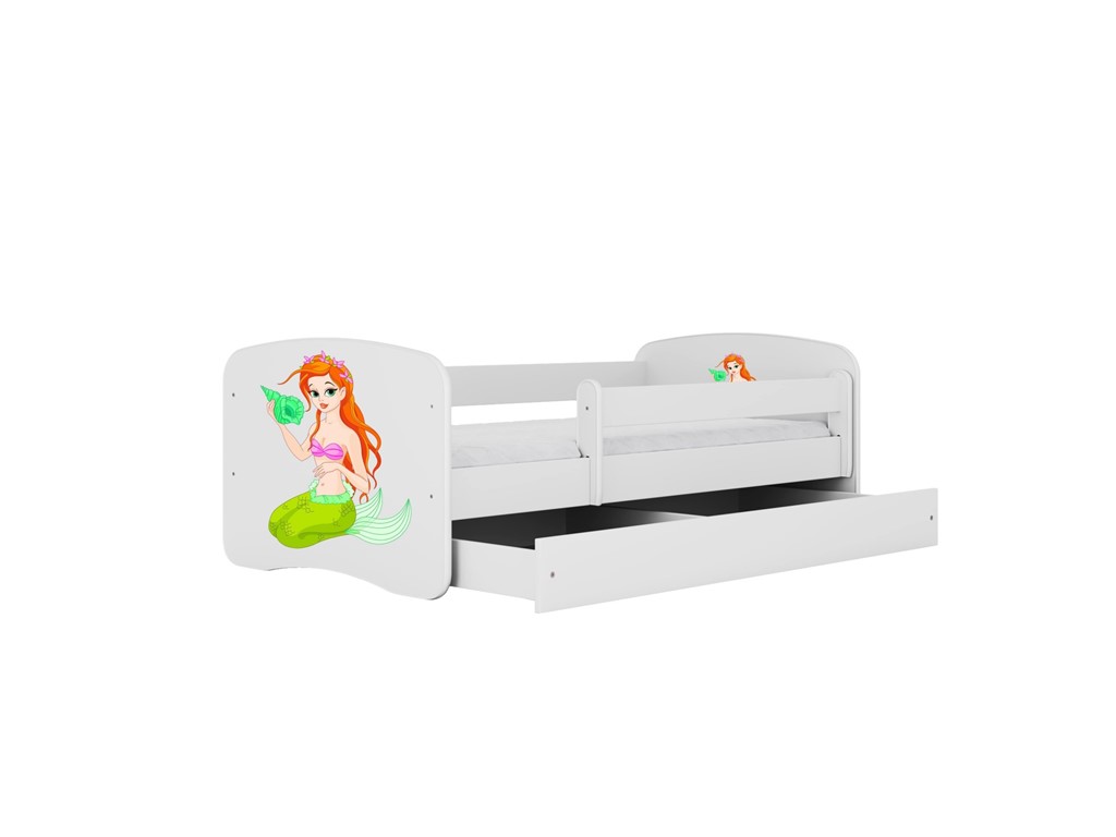 Lit enfant avec dessin et coloris au choix - Sirène - vue 3