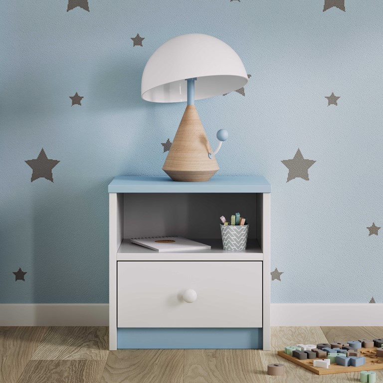 Table de chevet enfant avec tiroir et niche - vue 5