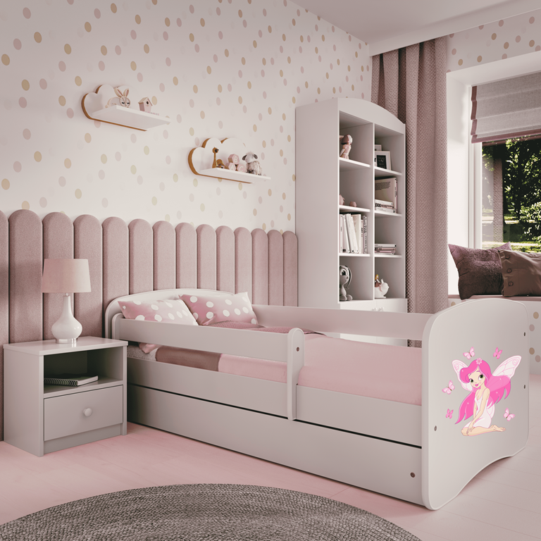 Lit enfant avec dessin et coloris au choix - Fée et papillons - vue 3