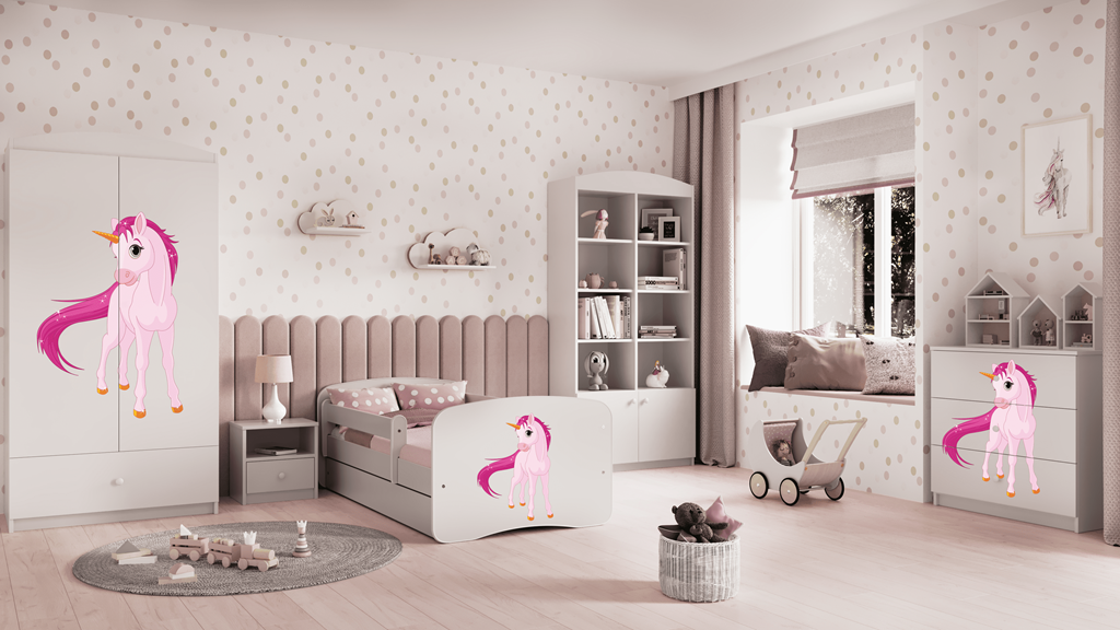 Lit enfant avec dessin et coloris au choix - Licorne - vue 7