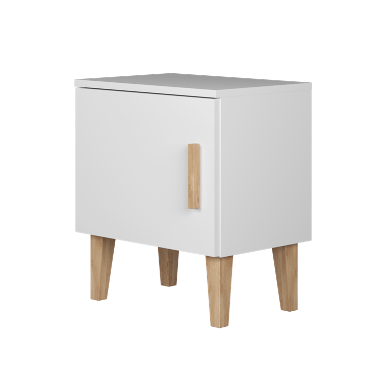 Table de chevet enfant sur pieds en bois - vue 1