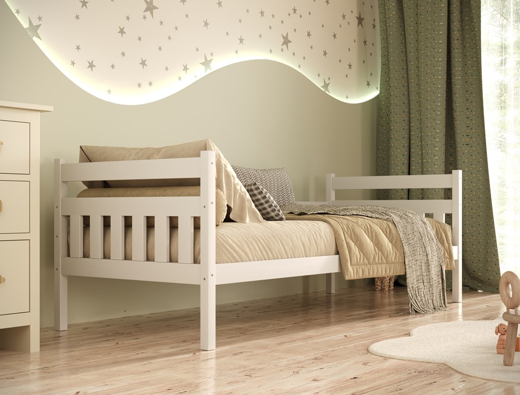 Lit enfant en pin à lattes, rangements ou couchage en option - vue 10