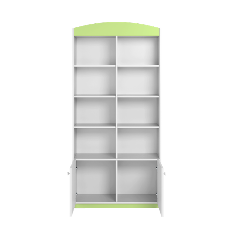 Bibliothèque enfant 2 portes, largeur 90 cm - vue 3