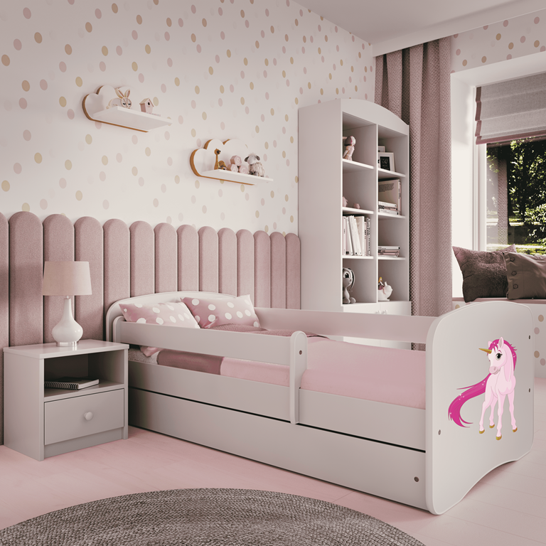 Lit enfant avec dessin et coloris au choix - Licorne - vue 6